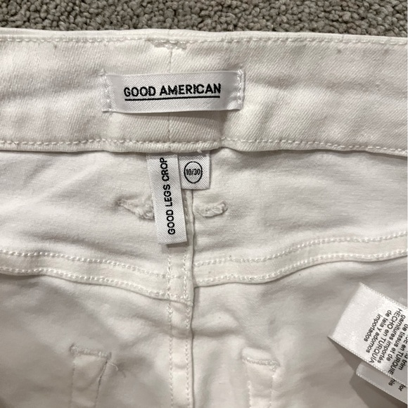 Good American Good Legs Crop White 10 - Picture 5 of 6